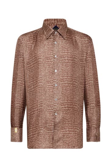 BILLIONAIRE Business-Hemd ORIGINAL 06 | beige Slim Fit