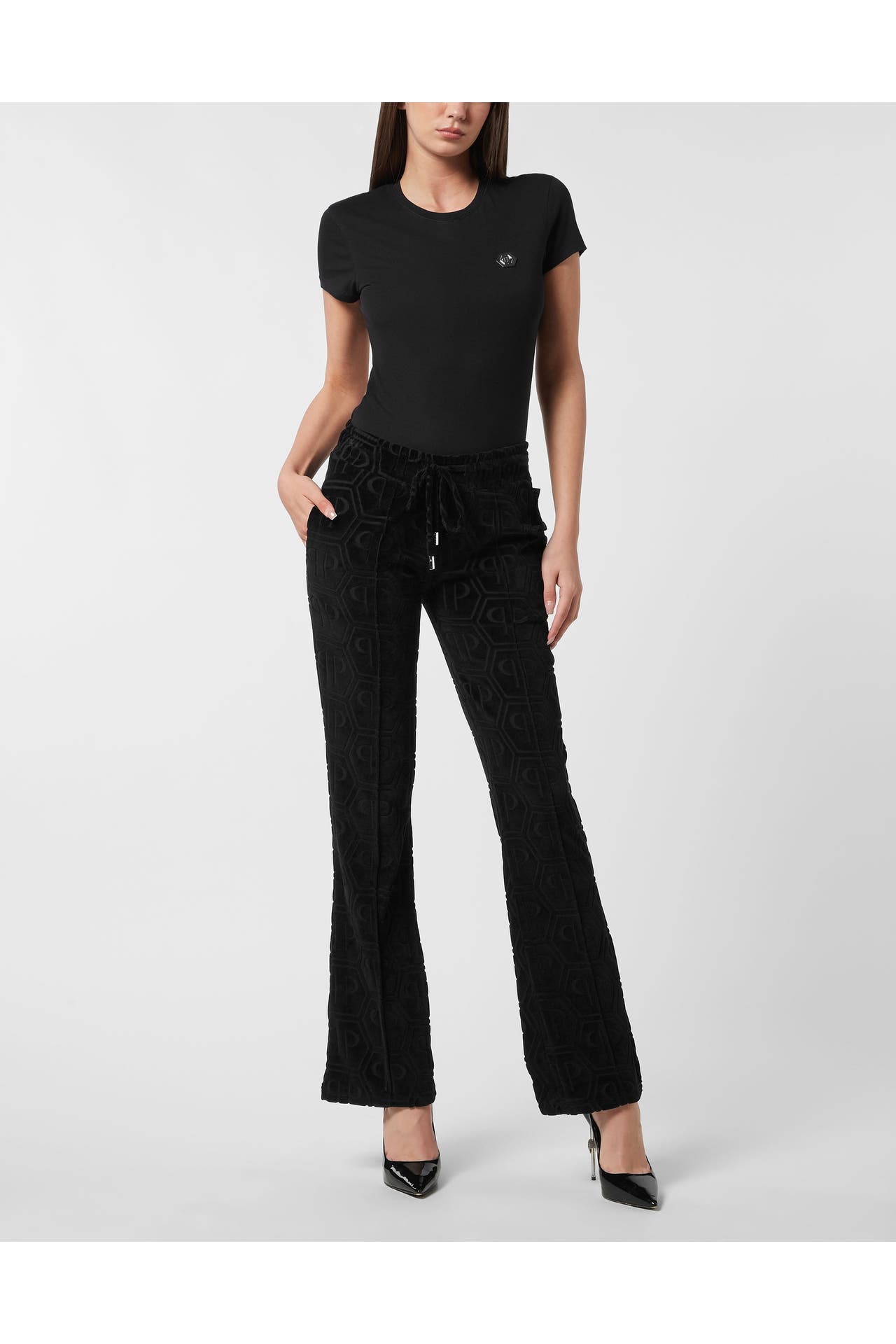 PHILIPP PLEIN Joggpant MONOGRAM 02 | black Straight, Bild 1