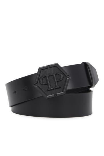 PHILIPP PLEIN Casual-Gürtel HEXAGON 0295 | black/blackmatt