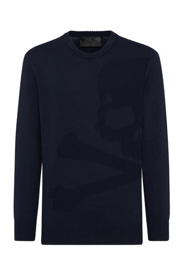 PHILIPP PLEIN Pullover SKULL&BONES 14 | darkblue