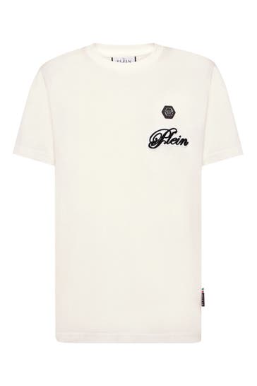 PHILIPP PLEIN T-Shirt Rundhalsausschnitt Ss SIGNATURE