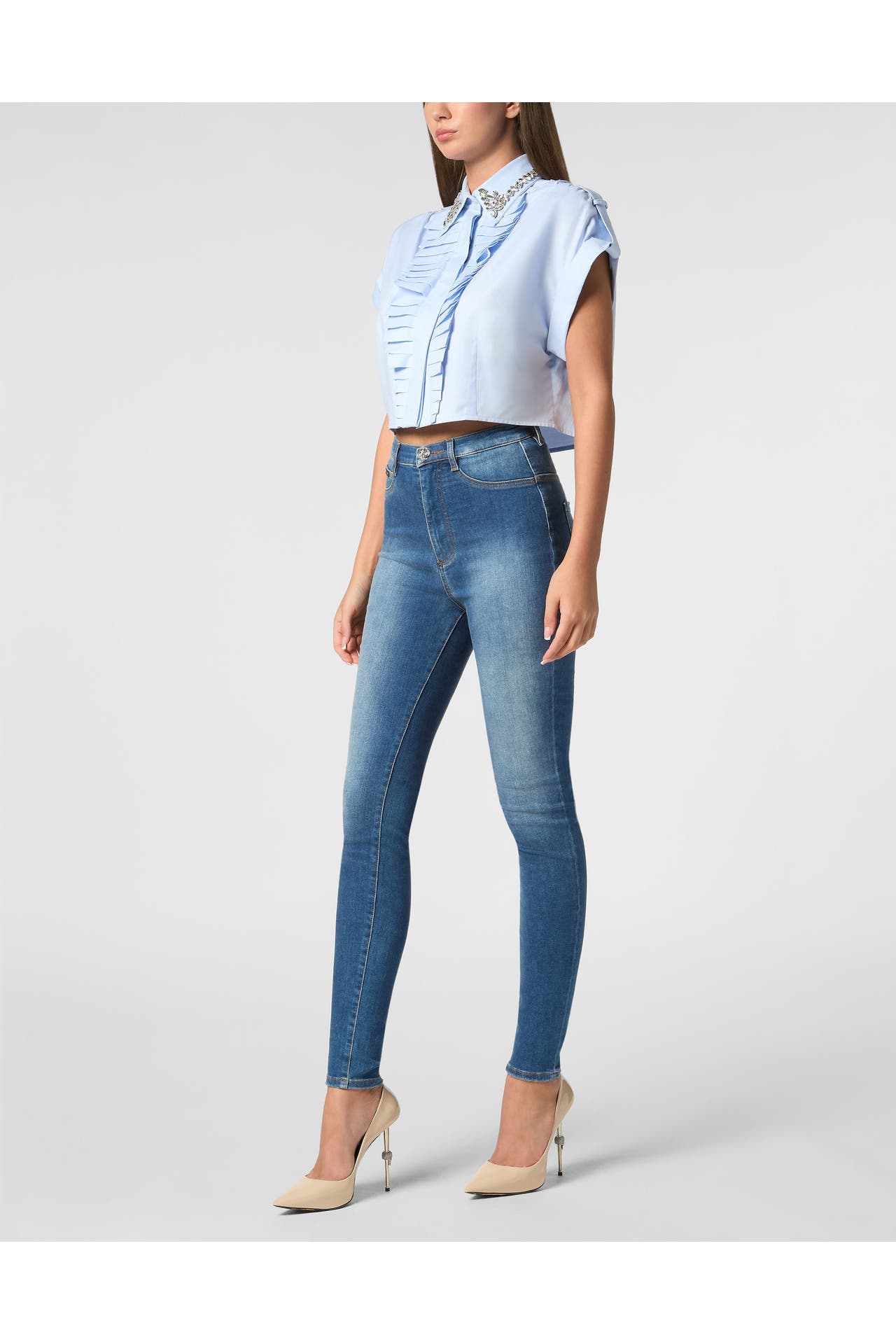 PHILIPP PLEIN Casual-Bluse 07 | lightblue, Bild 1