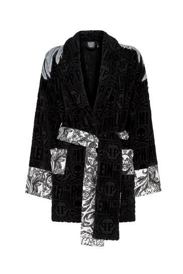 PHILIPP PLEIN Bademantel EAGLE 02 | black