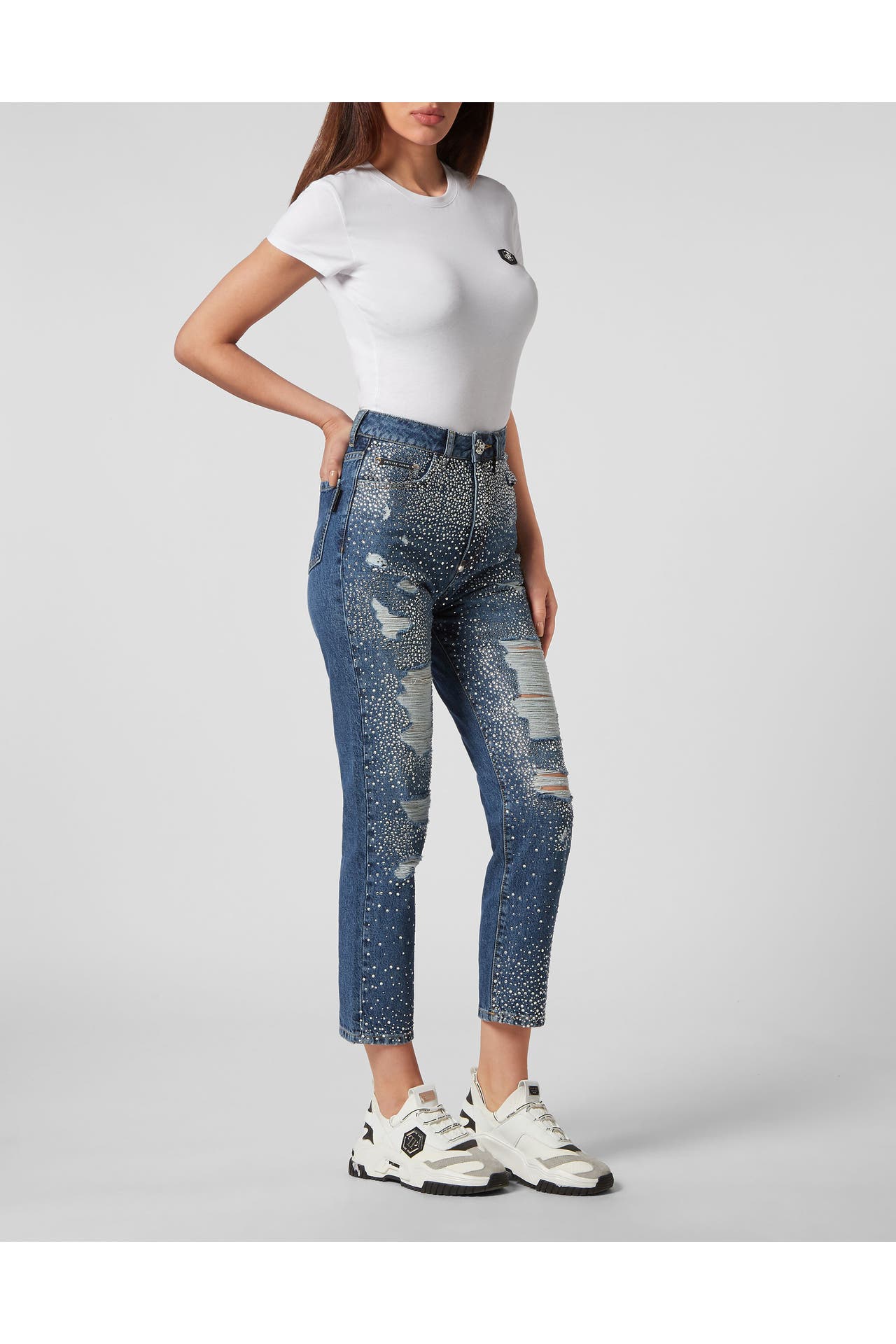 PHILIPP PLEIN Jeans 14NQ | NewBaroqueBlue Boyfriend, Bild 1