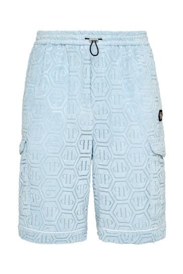 PHILIPP PLEIN Short MONOGRAM 08 | middleblue Loose Fit