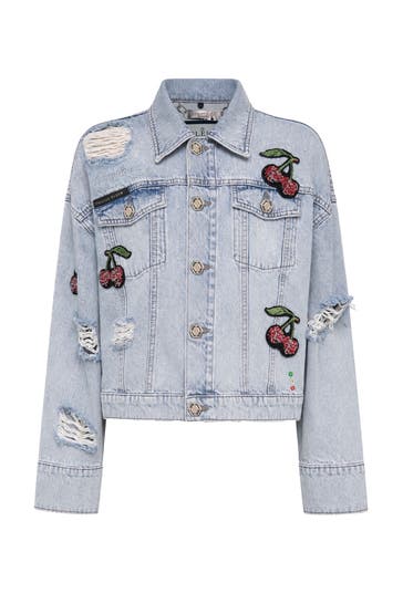 PHILIPP PLEIN Jeansjacke 07WY | Sky Wash
