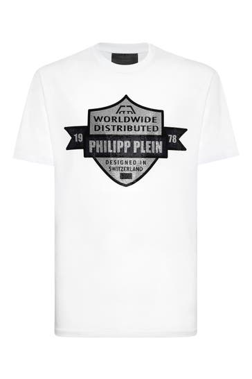 PHILIPP PLEIN T-Shirt Rundhalsausschnitt Ss CREST