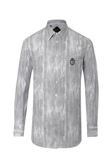 BILLIONAIRE Business-Hemd 0102 | white/black Slim Fit