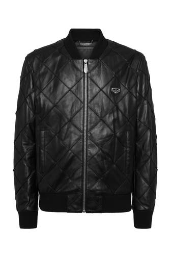 PHILIPP PLEIN Lederjacke 0291 | black/nickel