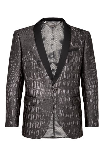 BILLIONAIRE Business-Sakko 10 | grey Slim Fit