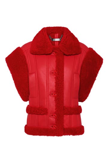 PHILIPP PLEIN Lederjacke GOTHIC PLEIN 13 | red