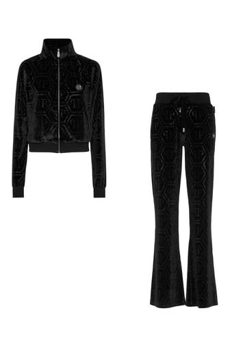 PHILIPP PLEIN Sweatjacke MONOGRAM 0202 | black/black