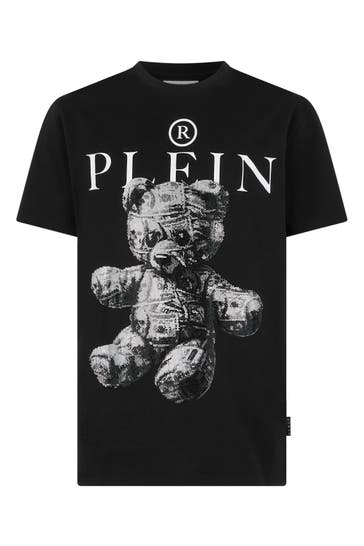 PHILIPP PLEIN Kurzarm-Rundhals-T-Shirt TEDDY