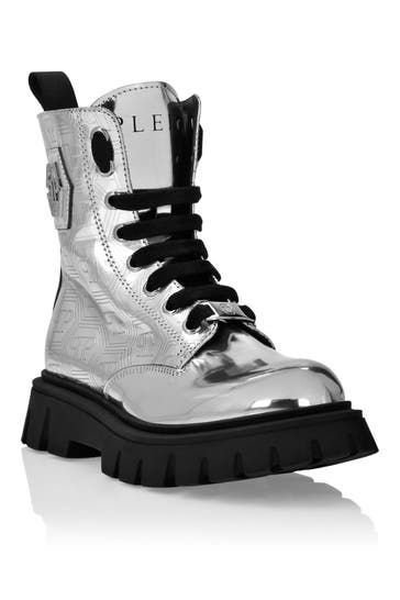PHILIPP PLEIN Stiefel Niedrig Flach HEXAGON