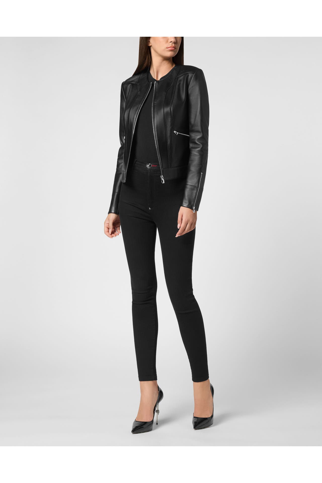 PHILIPP PLEIN Lederjacke 02 | black, Bild 1