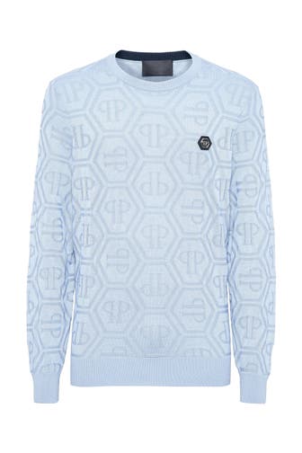PHILIPP PLEIN Pullover MONOGRAM 07 | lightblue
