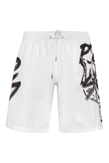 PLEIN SPORT Short TIGER 0102 | white/black