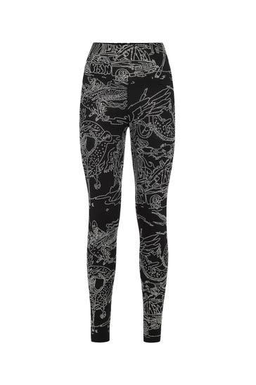 PHILIPP PLEIN Leggings TATTOO 02 | black Skinny