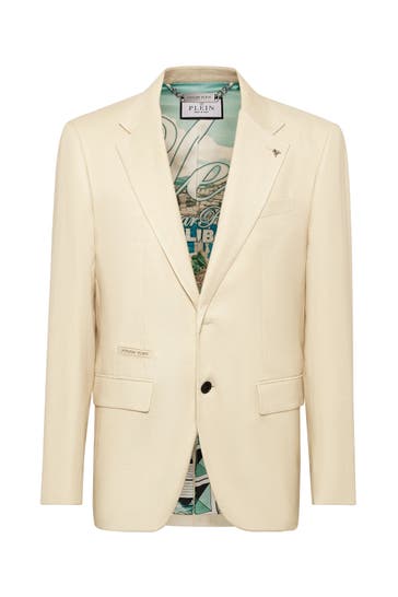PHILIPP PLEIN Business-Sakko 01OF | OffWhite Slim Fit