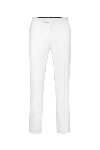 BILLIONAIRE Business-Hose 0101 | white/white Straight