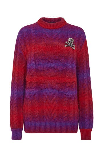 PHILIPP PLEIN Pullover SKULL&BONES 1373 | red/purple
