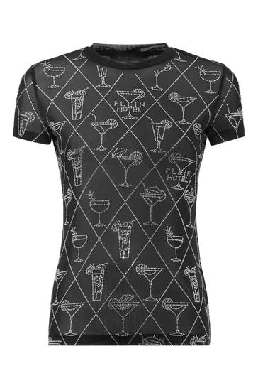 PHILIPP PLEIN T-Shirt CRYSTAL 02 | black