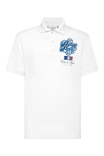 PHILIPP PLEIN Polo-Shirt RACING 01 | white