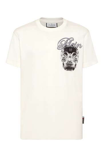 PHILIPP PLEIN T-Shirt Rundhalsausschnitt Ss SKULL