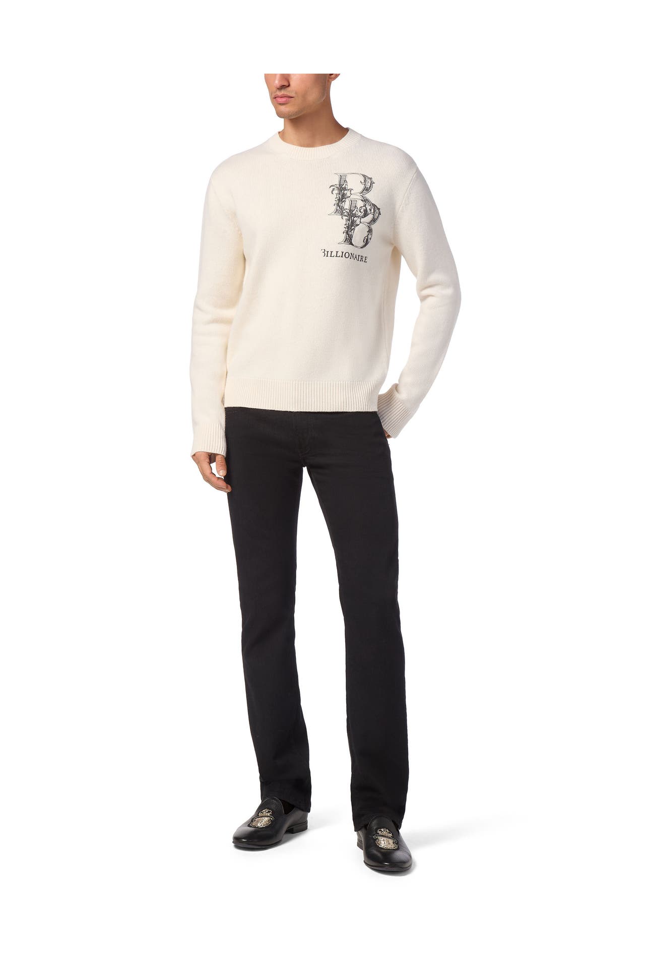 BILLIONAIRE Pullover LOVE 01 | white, Bild 1