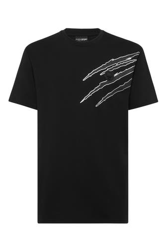 PLEIN SPORT Rundhals-T-Shirt SCRATCH