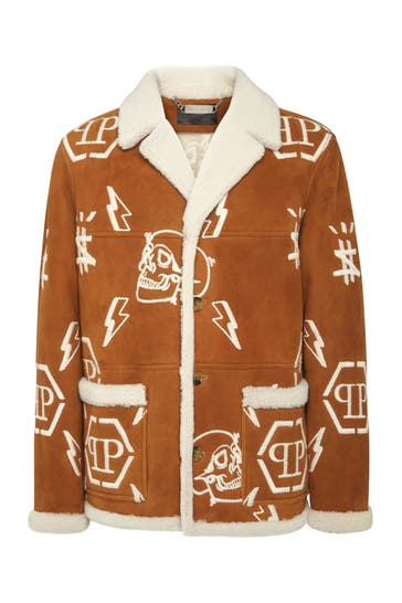 PHILIPP PLEIN Lammfelljacke 06 | beige