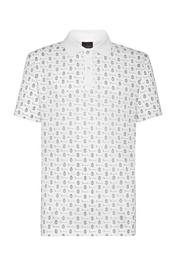 BILLIONAIRE Polo-Shirt CREST 01 | white