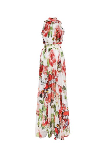 PHILIPP PLEIN Kleid LOVE 0121 | white/multicolored