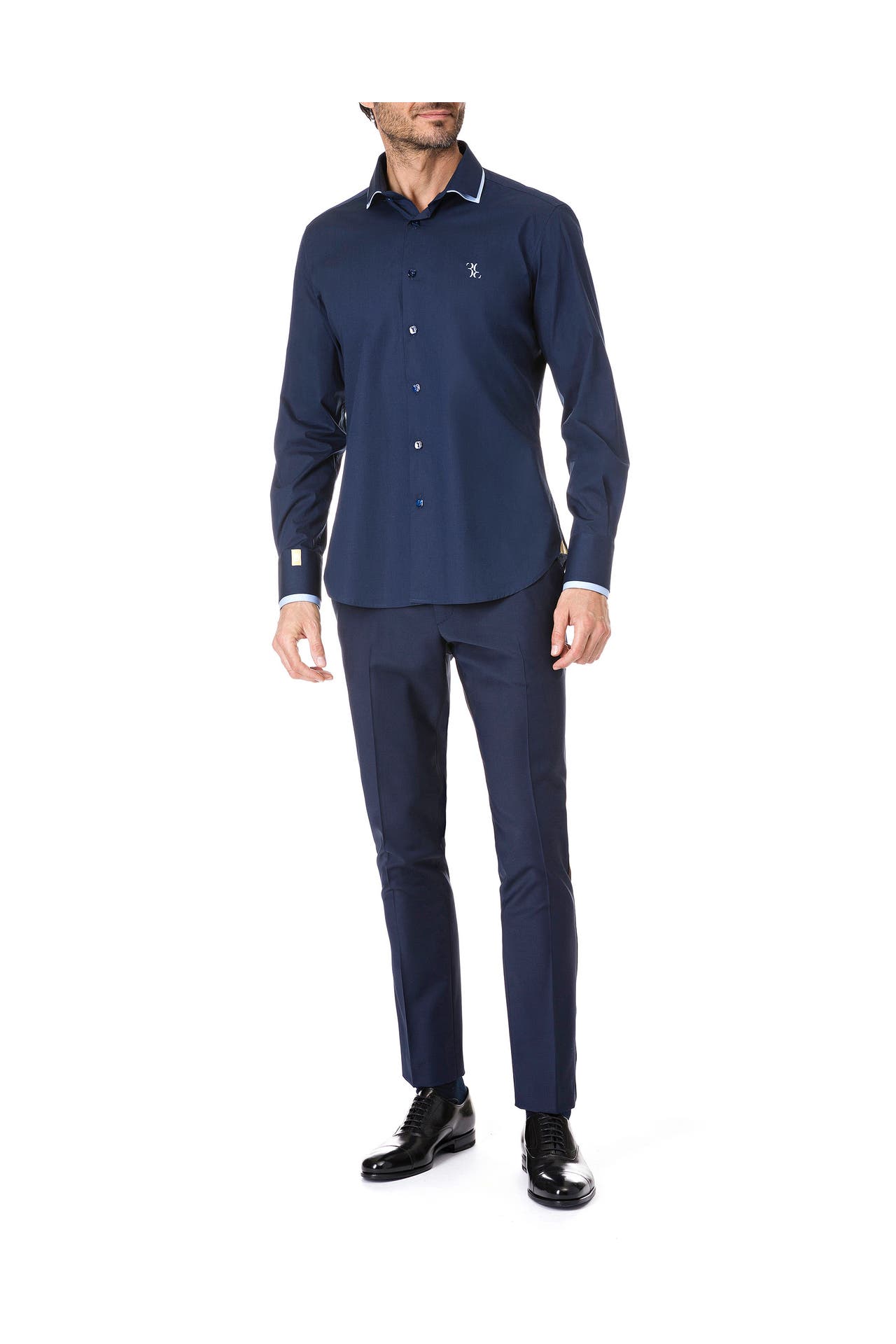 BILLIONAIRE Business-Hemd 14 | darkblue Slim Fit, Bild 1
