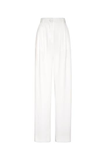PHILIPP PLEIN Business-Hose 01 | white Loose Fit