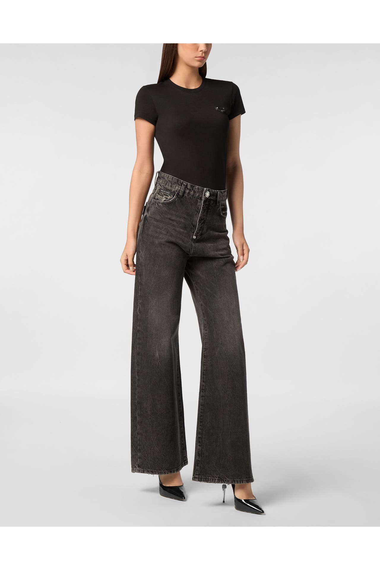 PHILIPP PLEIN Jeans LOGO 10RG | RUSHGREY Straight, Bild 1