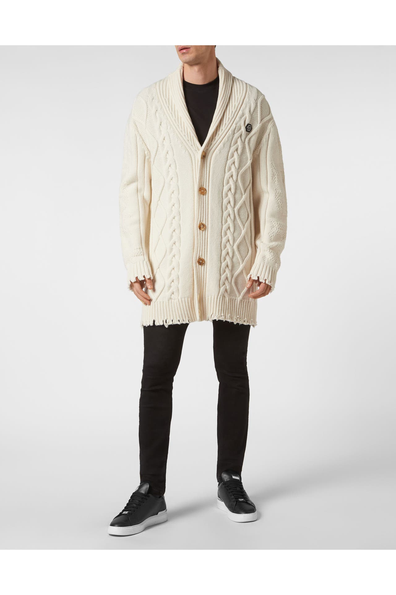 PHILIPP PLEIN Pullover SKULL&BONES 01 | white, Bild 1