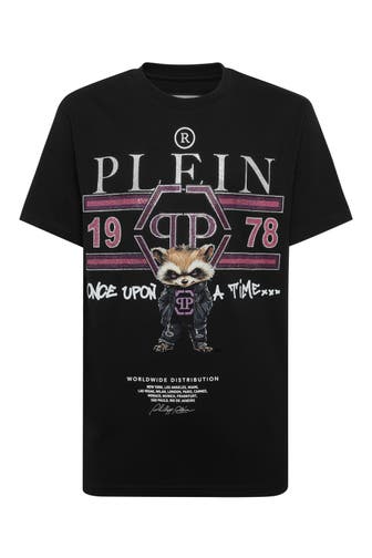 PHILIPP PLEIN T-Shirt Rundhalsausschnitt Ss COLLEGE