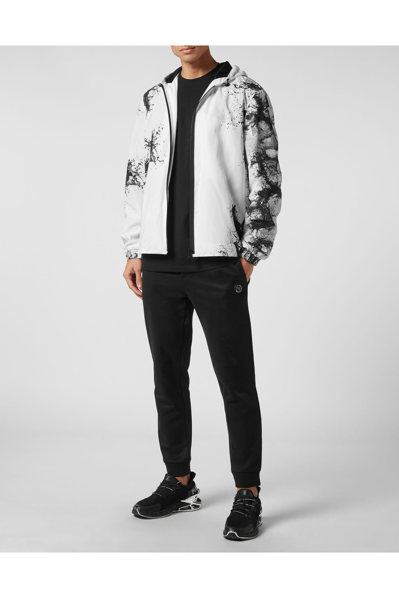 PLEIN SPORT Regenjacke SPLASH EXTREME 0102 | white/black, Bild 1