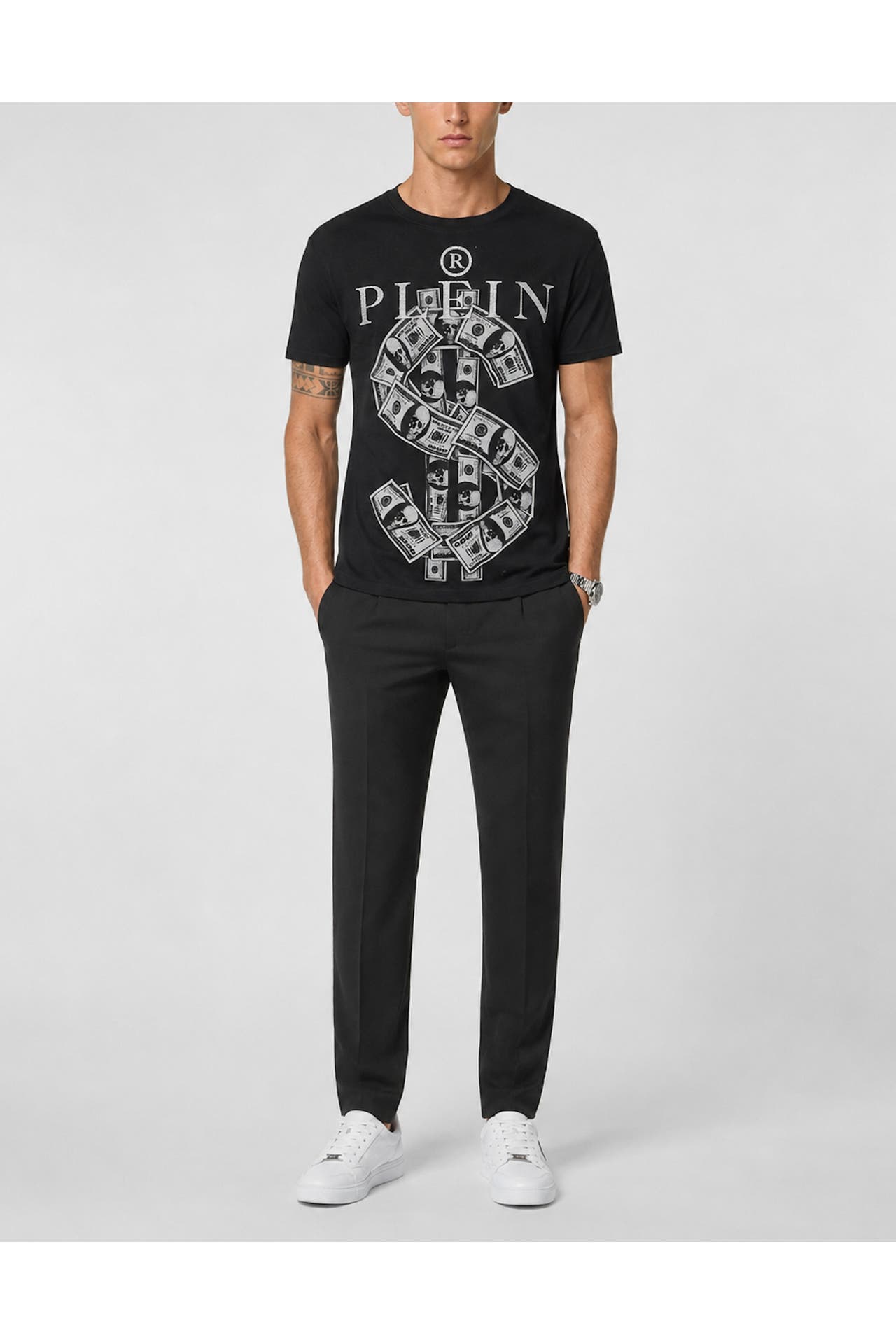 PHILIPP PLEIN Kurzarm-Rundhals-T-Shirt, Bild 1