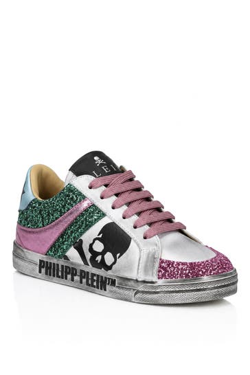 PHILIPP PLEIN Sneaker SKULL 0305 | Pink+green