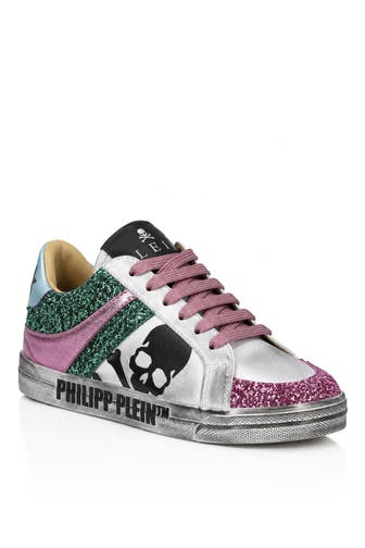 PHILIPP PLEIN Sneaker SKULL 0305 | Pink+green