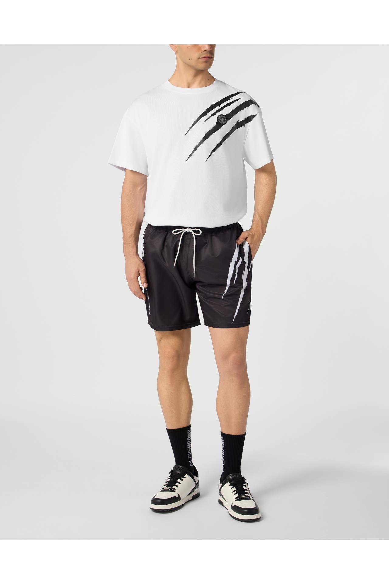PLEIN SPORT Kurzarm-Rundhals-T-Shirt SCRATCH, Bild 1