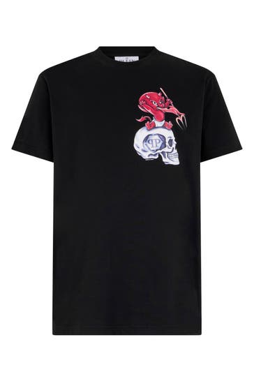 PHILIPP PLEIN Kurzarm-Rundhals-T-Shirt
