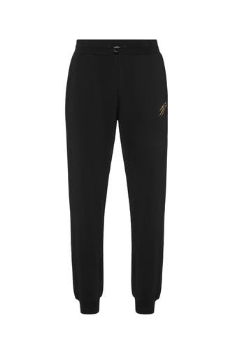 PLEIN SPORT Sweatpant 0294 | black/lightgold Wide/ Loose Fit