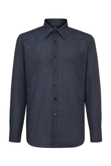BILLIONAIRE Business-Hemd PALMS 14 | darkblue Slim Fit