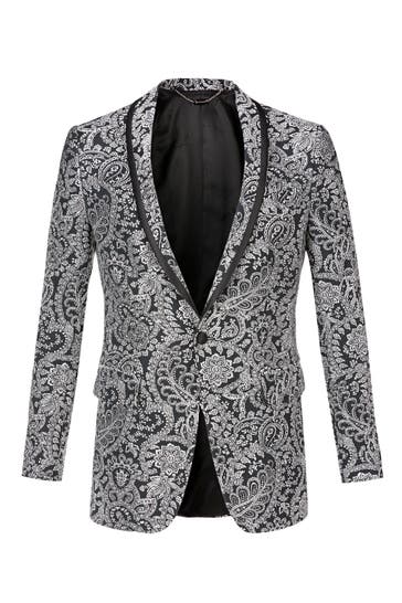 BILLIONAIRE Business-Sakko 0270 | black/silver Slim Fit
