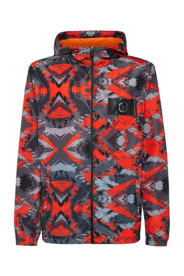 PLEIN SPORT Regenjacke CAMOUFLAGE 5020 | camouflageorange