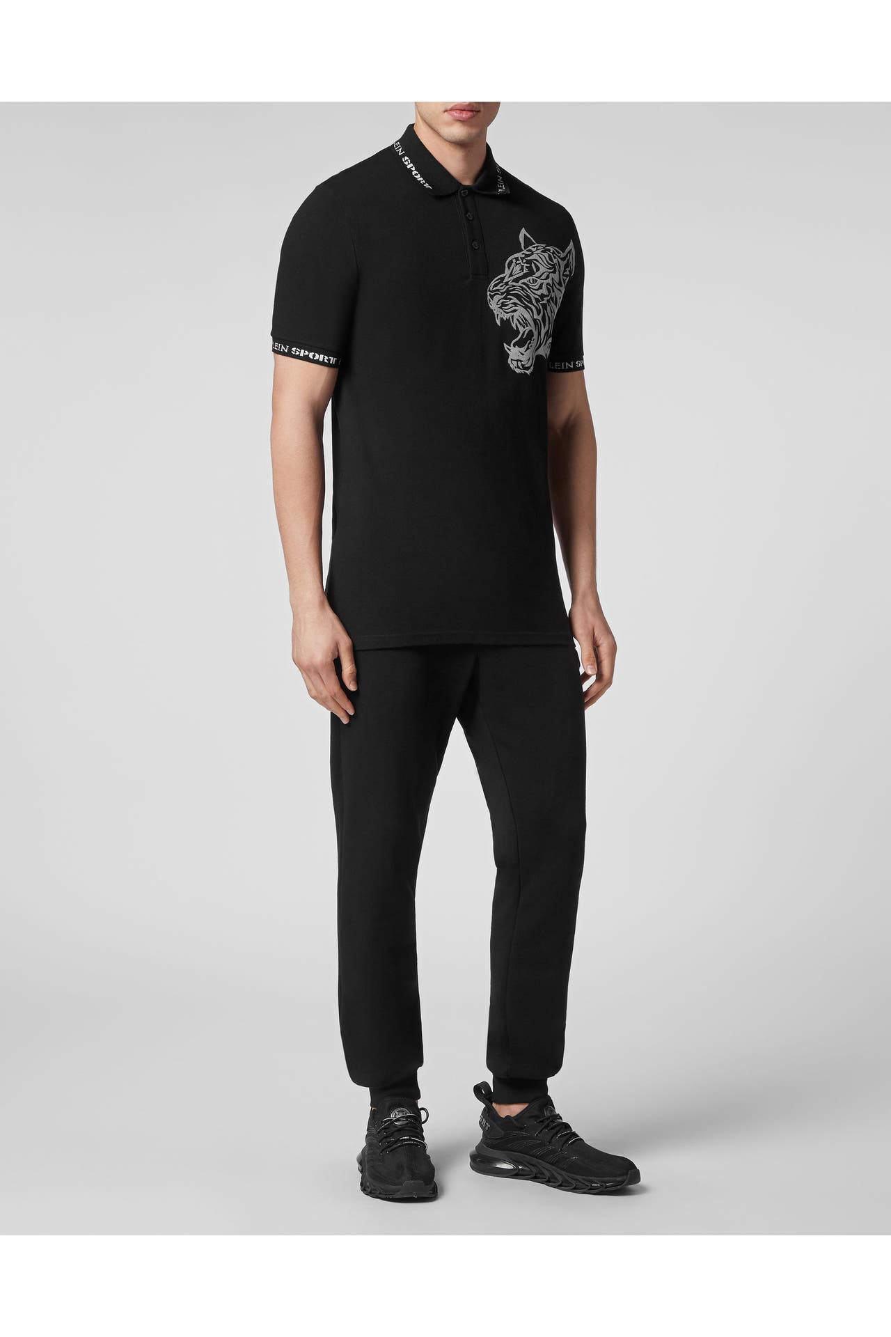 PLEIN SPORT Polo-Shirt TIGER 0201 | black/white, Bild 1