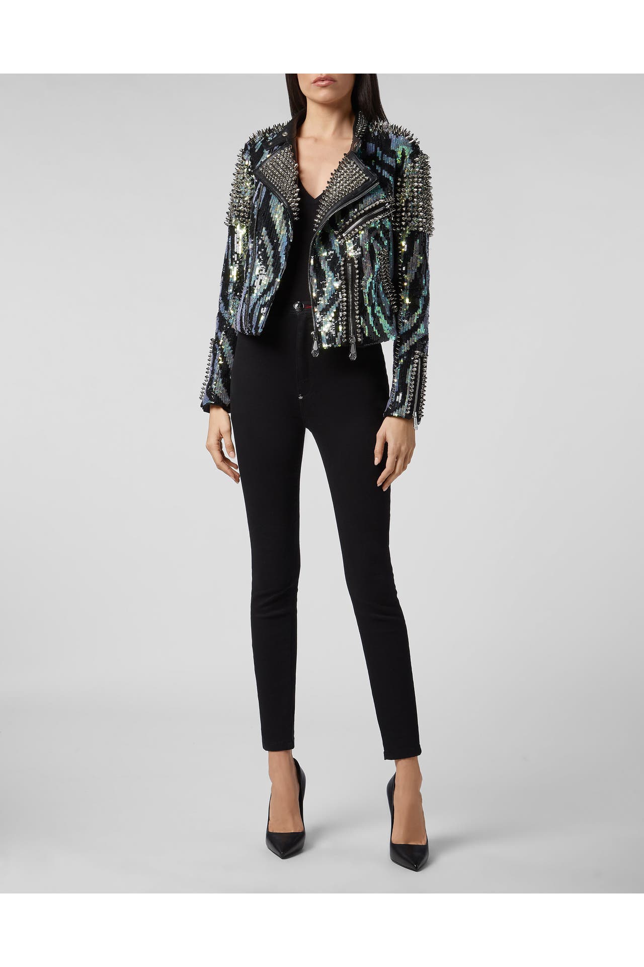 PHILIPP PLEIN Lederjacke 21 | multicolor, Bild 1